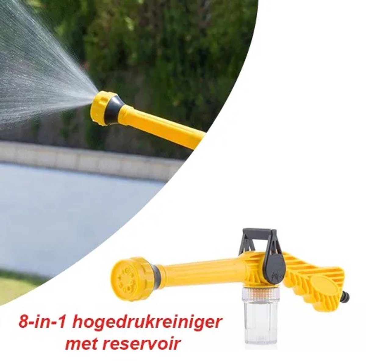 WaterBlast 8-in-1 Hogedrukreiniger met Reservoir