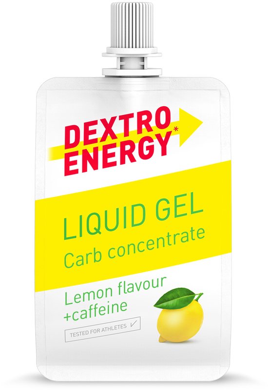 Dextro Energy Liquid Energy Gel - Citroen + Caffeine - Sportgel - Energie Gel - 18 x 60 gram — afbeelding 5