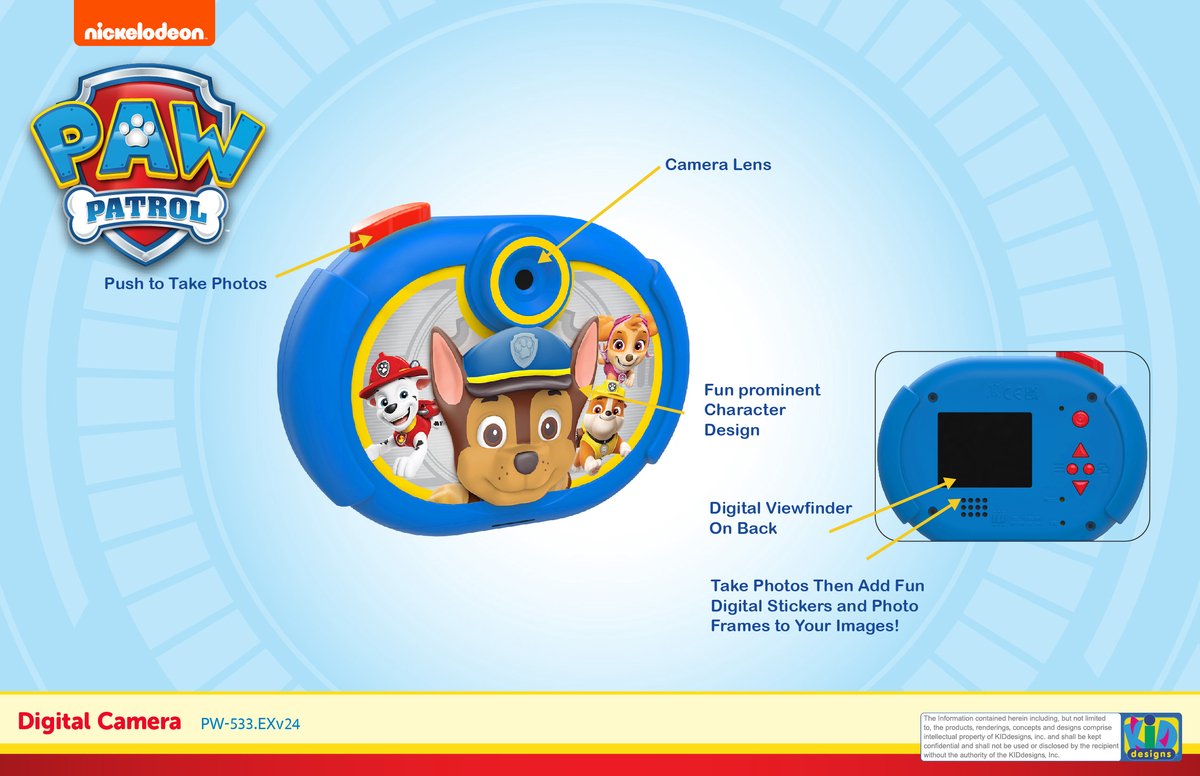 Paw Patrol - digitale camera - met opslagkaart - kleurenscherm - polsbandje thumbnail 2
