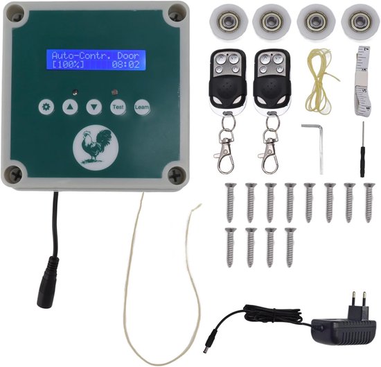 Anti Pinch Antier Otomatik Tavuk Kooperti Kapısı Timer Solar Tavuk Kümesi Kapısı