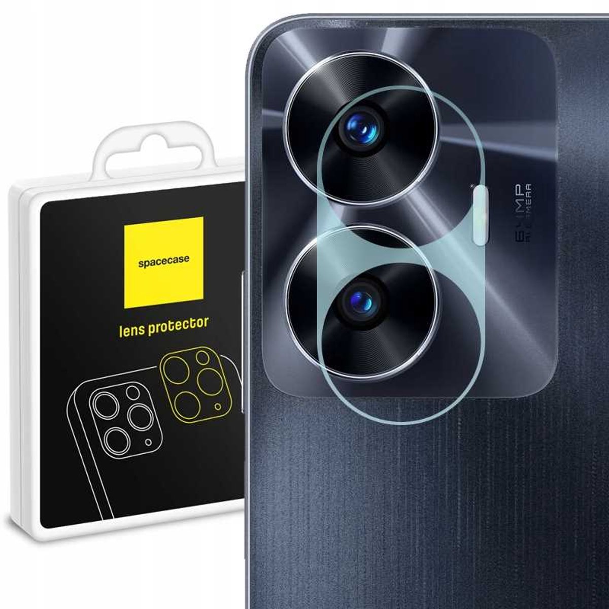 Spacecase Gehard Glas Voor Realme C55 Cameraglasbescherming 9H