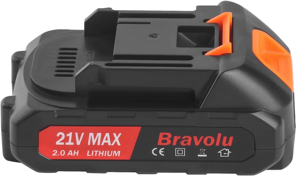 Accuvermogen 21V Lithium-Ion 2.0Ah voor Draadloze Mini-Kettingzaag en Reciprocity Zaag
