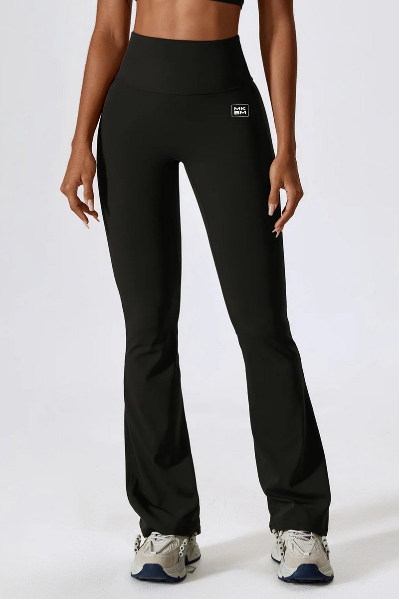 MKBM Flared Scrunch Legging Serenity Black - Maat: L
