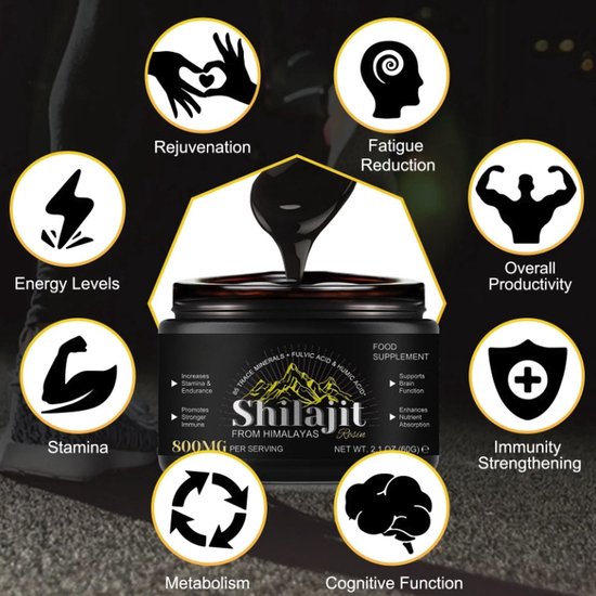 Résine De Shilajit Pur De L'Himalaya - Complément Alimentaire Naturel Testé En Labo