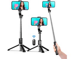 Selfiestick - 3 in 1 - incl. afstandbediening - Tripod Voor iPhone en Samsung - Phonestick - Telefoon Statief - Bluetooth - Smartphone - Luft