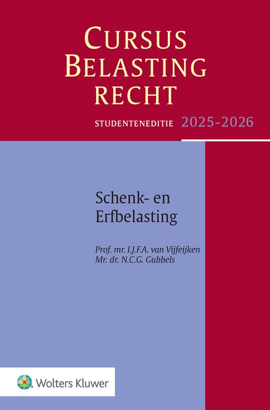 Cursus Belastingrecht Schenk- en Erfbelasting 2025-2026 - cover