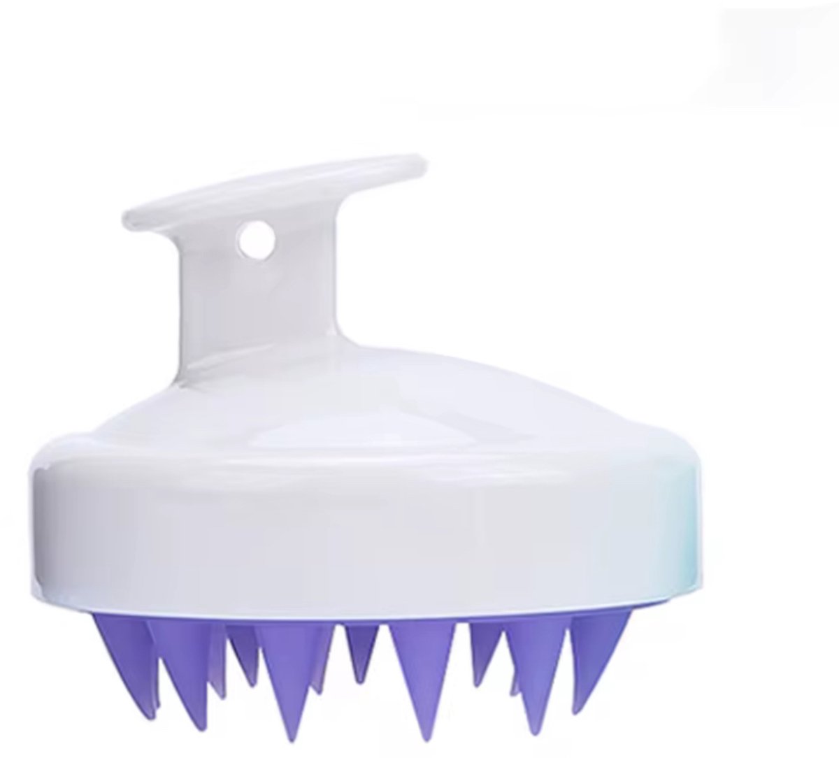 TrendZ Siliconen haarborstel | Haargroei stimulatie | Diepe reiniging hoofdhuid | Scalp Massager | Massage Borstel | Shampoo Borstel | Anti roos | Wit