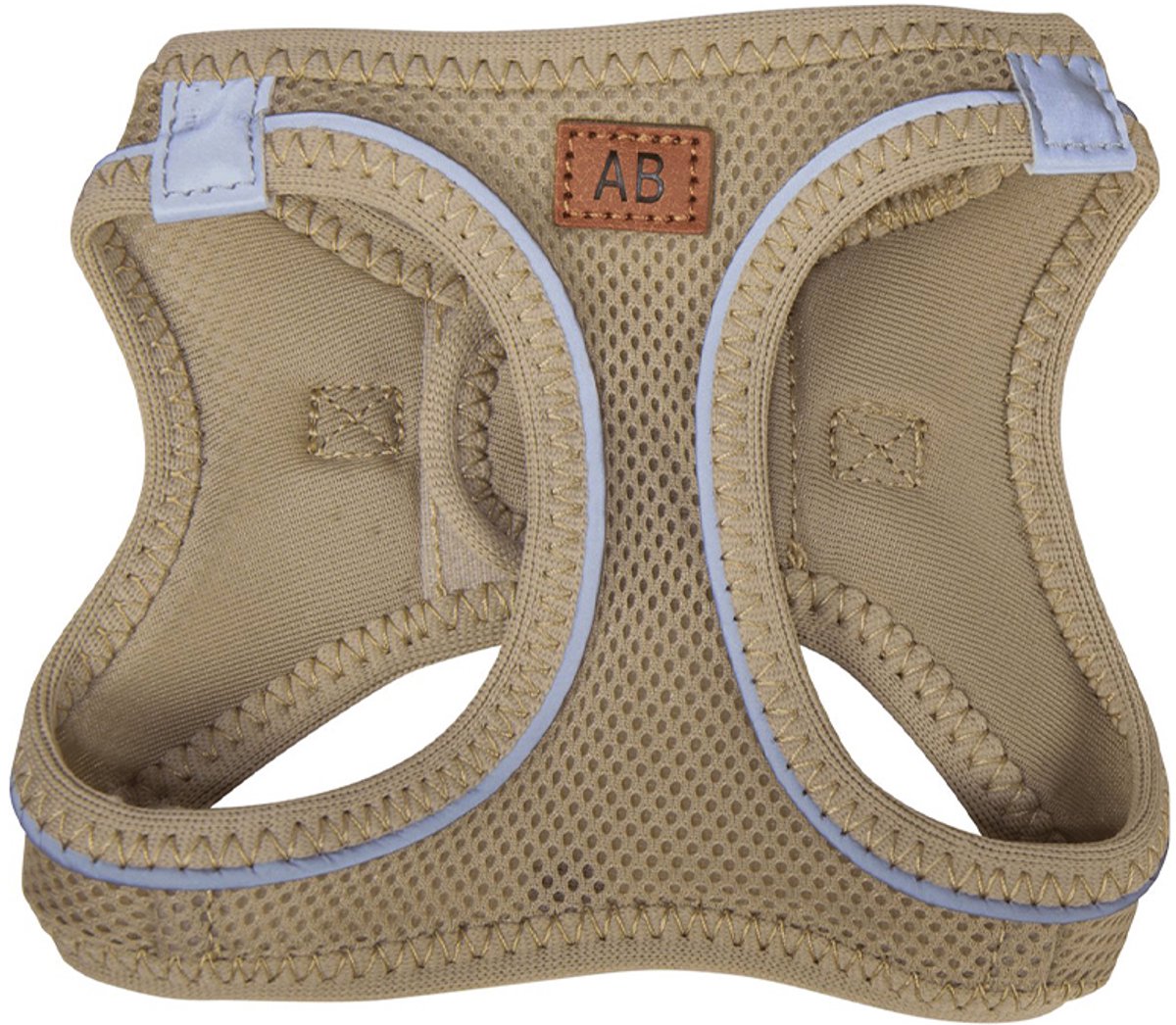 animal boulevard - harnas mesh - grijs - L - reflecterend , comfortabel nek max 38 cm - borst max 50 cm