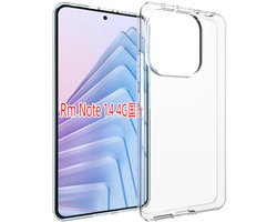 MobyDefend Hoesje - Geschikt voor Xiaomi Redmi Note 14 4G - Transparante TPU Backcover - Volledig Doorzichtig