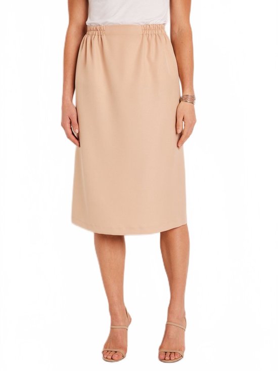 Lange gabardine kokerrok