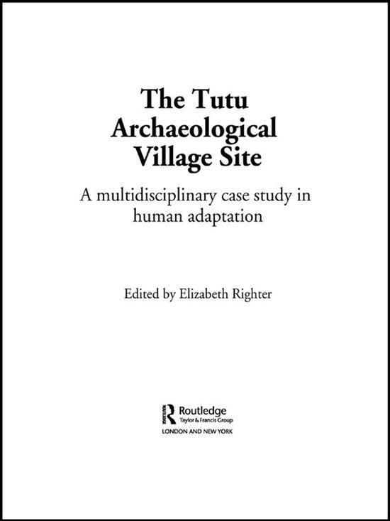 The Tutu Archaeological Village Site - cover