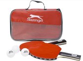 Slazenger Set de ping-pong - 6 pièces - 2 raquettes - 3 balles - sac de rangement