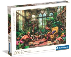 Clementoni - Puzzel - 1000 Stukjes - De Kas Bibliotheek - Puzzel Voor Volwassenen - High Quality Collection
