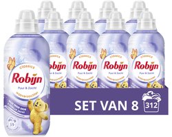 Robijn Classics Wasverzachter - Puur & Zacht - 8 x 39 wasbeurten - Voordeelverpakking