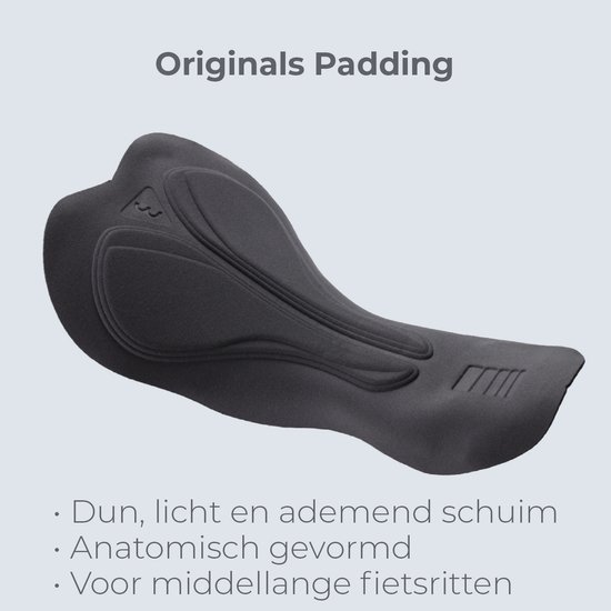 BBB Cycling Fietsbroek Heren met Zeem - Originals Padding - Wielrenbroek Heren zonder Bretels - Ademend Mesh - PowerFit 2.0 Shorts - Zwart - Maat L - BBW-427 van BBB Cycling — afbeelding 2