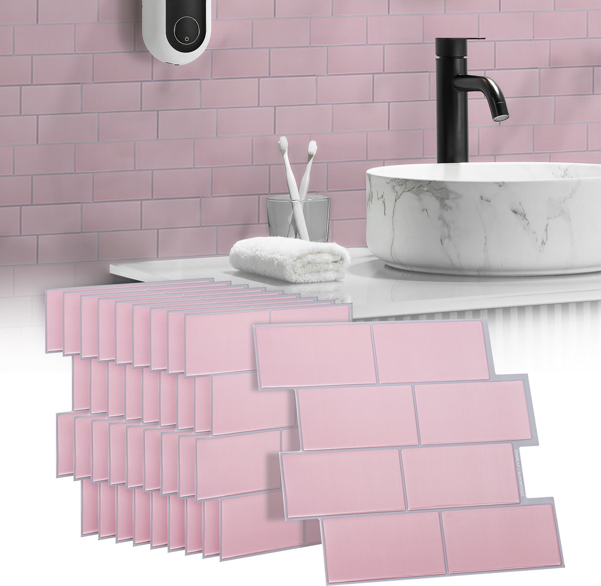 Art3dwallpanels Paquete de 33 paneles de pared 3D de cobre antiguo p
