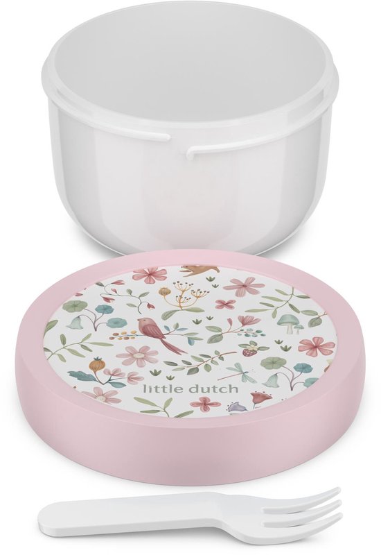 Boîte à fruits Mepal Campus Little Dutch - 300 ml - Fourchette à fruits incluse - Se ferme bien - Boîte à goûter - Fairy Wonders