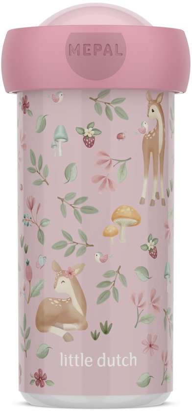 Gobelet scolaire Mepal Campus Little Dutch - 300 ml - Fermeture hermétique - Gobelet pour enfants - Garden des Fées