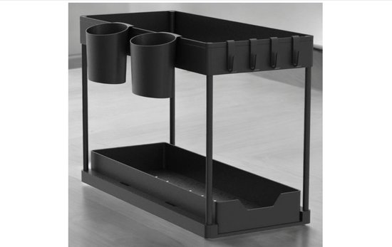Wastafelkast Neptunus 60 x 28 x 60 cm - zwart
