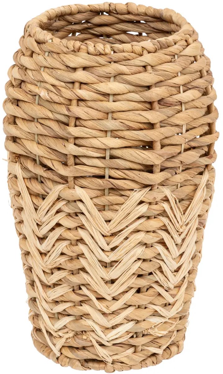 Ronde Vaas van Waterhyacint – 35 cm Hoog – Natuurlijke design- Vaas voor droogbloemen