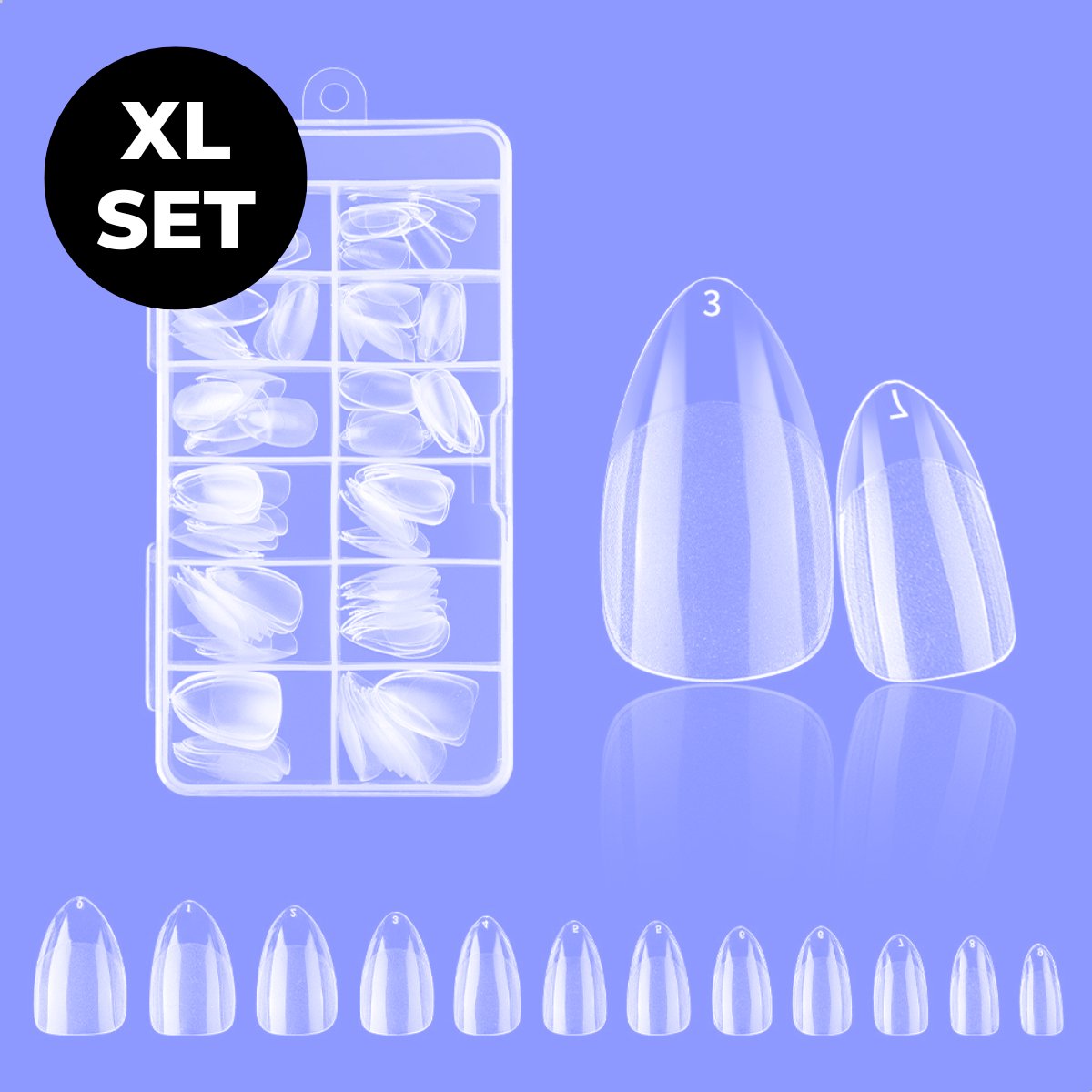 Goedkoopste Renalux - Nageltips Oval - Nageltips voor Gelnagels - Nageltips Naturel - Nageltips Transparant Set - Nepnagels - Kunstnagels - Plaknagels - Press On Nails - 120 Stuks