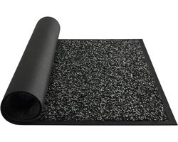 Droogloopmat & Schoonloopmat - 60x40 cm - Deurmat voor binnen en buiten - Antislip - Zwart