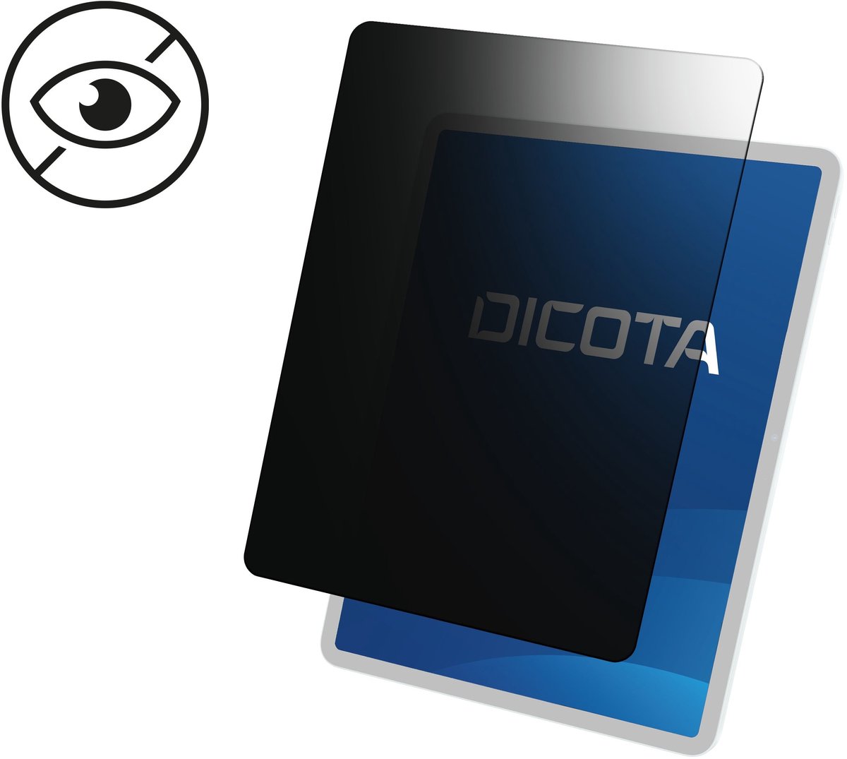 DICOTA Privacy Filter 4-way 32,8 cm (12.9") Tablet Randloze privacyfilter voor schermen 2H
