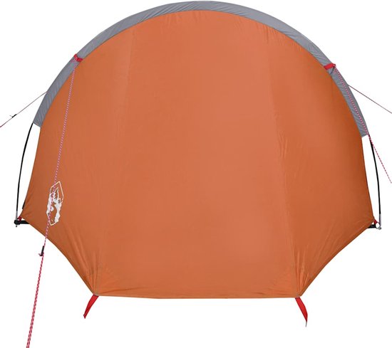 vidaXL - Tunneltent - 4-persoons - waterdicht - oranje van Merkloos — afbeelding 3