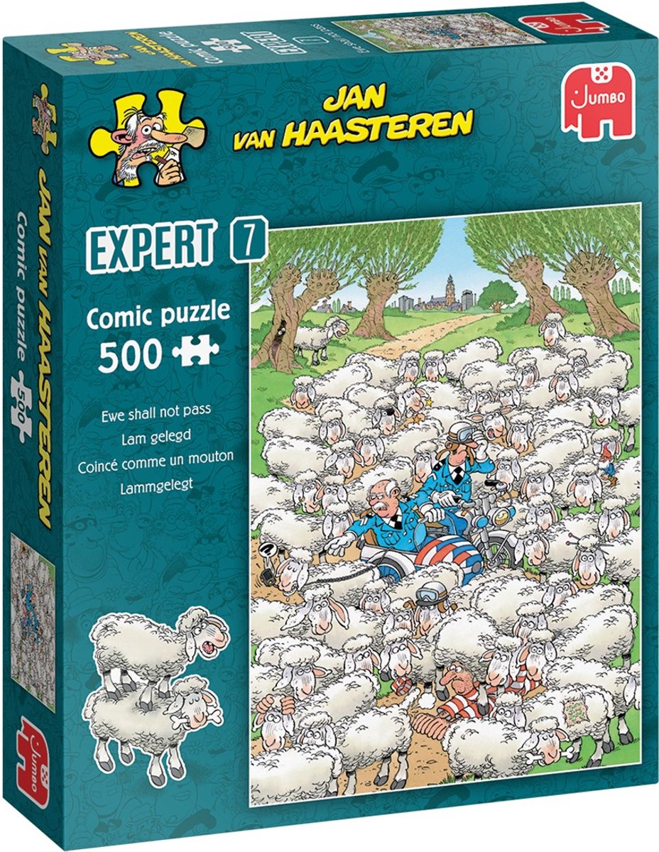 Jan van Haasteren - Expert 7 - Lam Gelegd - 500 stukjes puzzel - Legpuzzel — afbeelding 5
