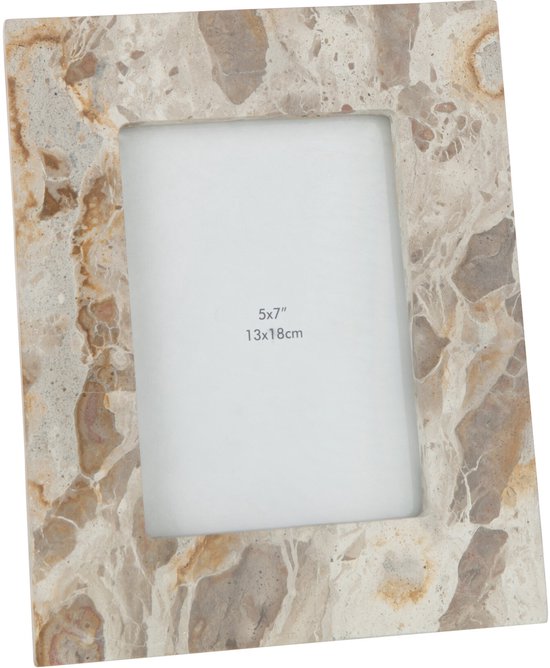J-Line cadre photo Marble - stone - beige - large