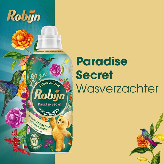 Robijn - Wasverzachter - Paradise Secret - 8 flessen - 304 wasbeurten - Voordeelverpakking