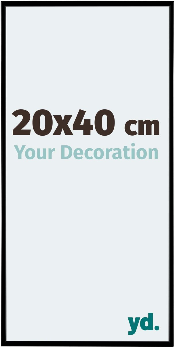 yd. Your Decoration - Fotolijst 20x40 cm - Kunststof - Zwart Mat - Evry