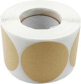 Stickers rond - Bruin Mat - 40 mm | Paco Verpakkingen