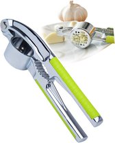 Knoflookpers roestvrij staal - Gemberpers - Knoflookpersen - Gemberpers RVS incl - Antislip Handvat - Garlic press - handomdraai knoflook persen - Premium Knoflookpers - ergonomische multifunctionele knoflookpers voor thuis, restaurant