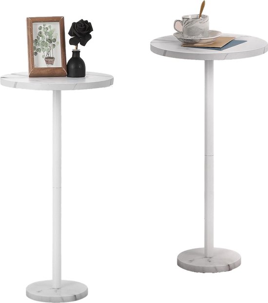 Acryl Hoekbijzettafel, 2 Lagen Halve Maan Accenttafel Moderne