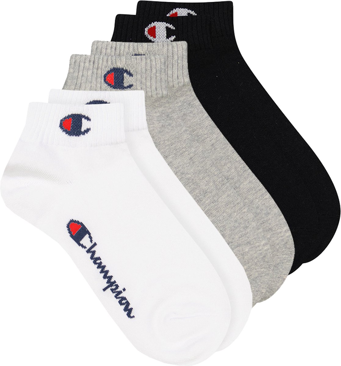paar Champion Quarter sokken maat. 35 - 46 Unisex sneaker korte sokken