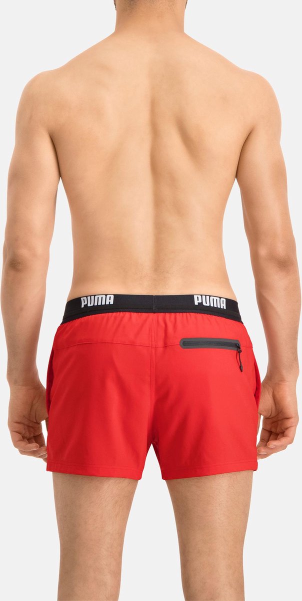 PUMA Swim Logo Short Heren Zwembroek - rood — afbeelding 11