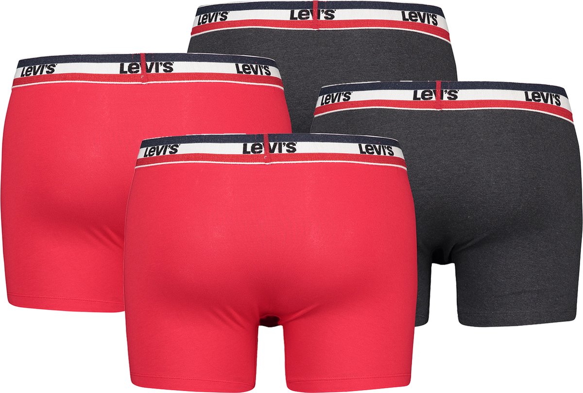 BOXERS 4-pack Levi's Sportswear Logo herenboxershorts, ondergoed gemaakt van biologisch katoen