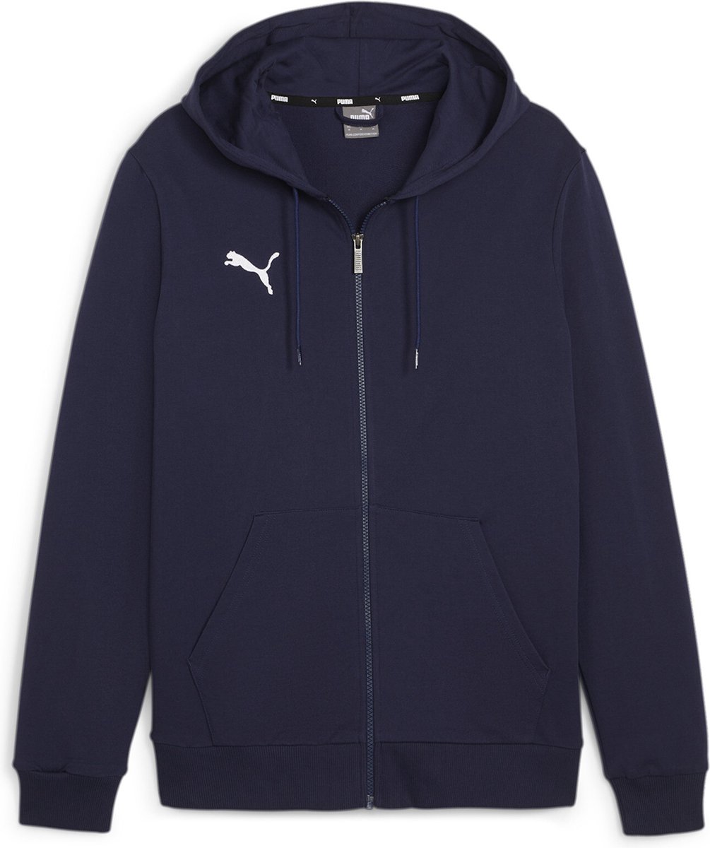 PUMA kinderteamGOAL Casuals hoodedjack Jr jack met capuchon 658596 Blauw