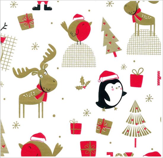 Rotolux Kerst Inpakpapier, 3mtr.