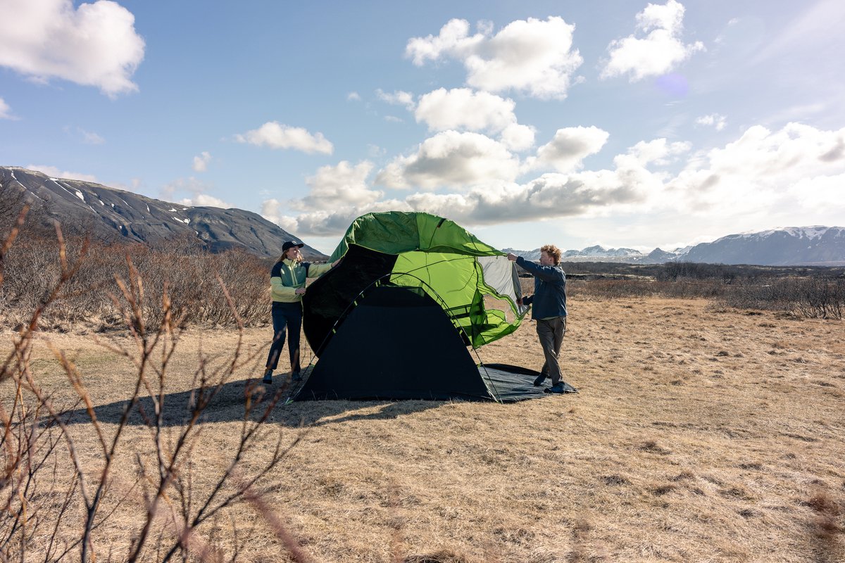 Coleman Darwin 4 Plus Blackout familietent – 4 persoons tent – verduisterende tent – waterdicht - groen – foto 5