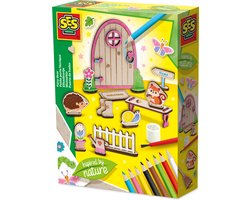 SES Creative 14038 Deur van Feeën - Geïnspireerd door de Natuur - Creatieve Knutselset voor Kinderen vanaf 5 Jaar - Inclusief alles wat nodig is voor creatief spel - Perfect voor magie-liefhebbers