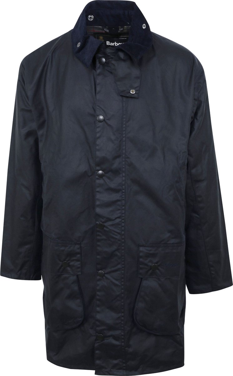 Barbour Border Wax Jas – Heren Wax jassen Blauw