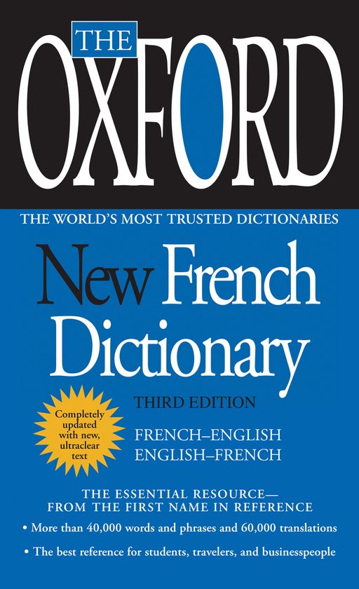 The Oxford New French Dictionary - cover