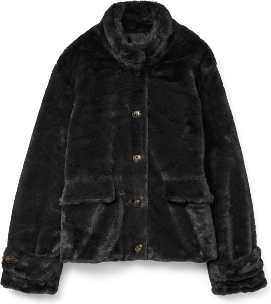 Veste Vero Moda Vmsonjaeva Veste courte en fausse fourrure Ga 10310303 Noir Femme Taille - M
