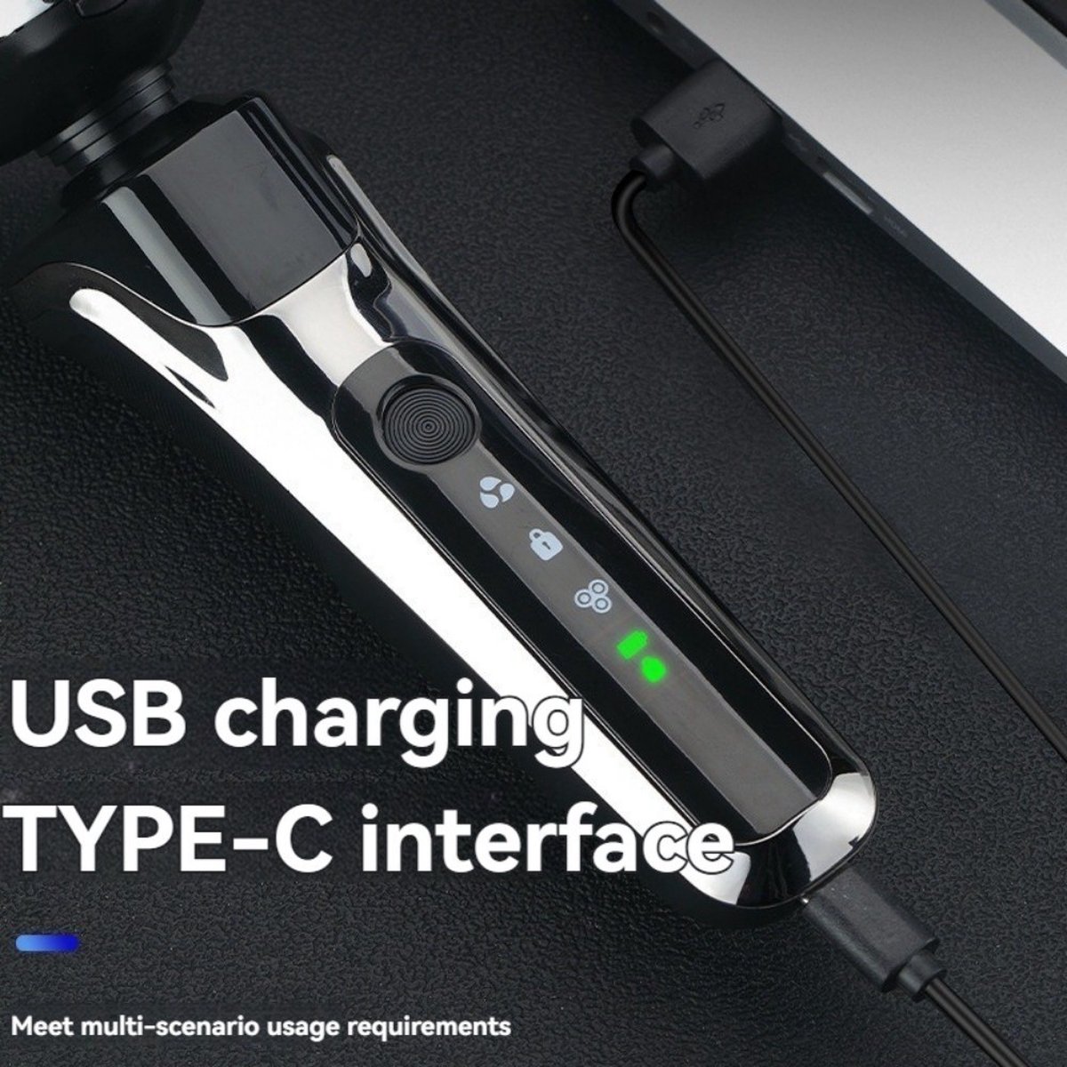 Apex CE Specialist 3in1 Scheerapparaat Usb Oplaadbaar Zilver - afbeelding 2