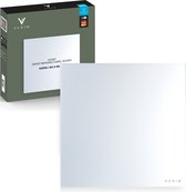 Bol.com Varin® Smart Design Infrarood verwarmingspaneel - 400W - 60x60cm - Helder wit glas - IP24 - Met thermostaat - Wandmontag... aanbieding