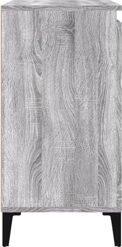 vidaXL Table de chevet Grijs Chêne Sonoma 40x35x70cm