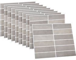 Dekorix plaktegels - Set van 10 zelfklevende tegels - Tegelstickers - Keuken - Badkamer - 29*22.9cm - Beige