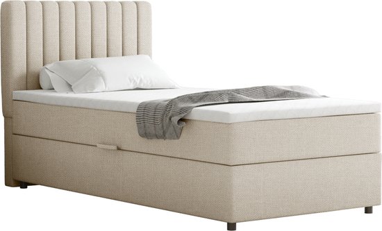 Boxspring Everest 90 x 200 cm tweepersoons met hoogwaardige - Boxspring - €485,44